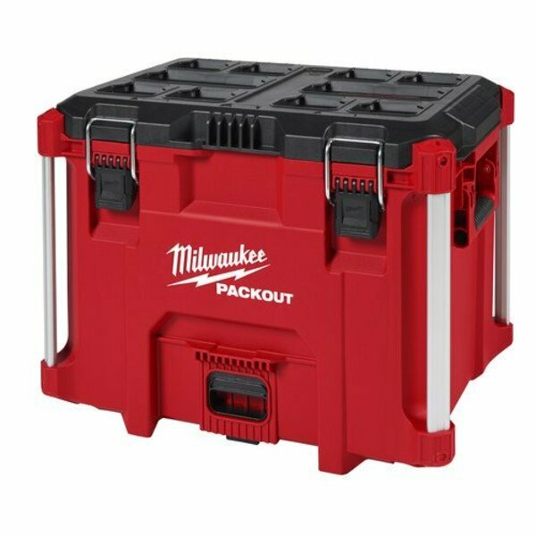 Milwaukee Tool PACKOUT XL Tool Box, Polymer, Black/Red, 22 in W x 16-1/4 in D x 19 in H ML48-22-8429